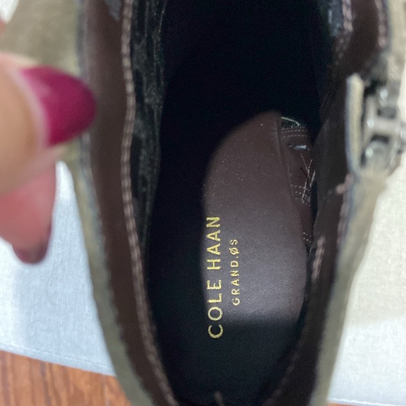 Cole Haan Grand OS Suede Wedge Booties 8 - Picture 6 of 7